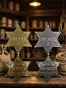 Classic Themed Role-Playing Props, Badge Hexagonal Star Collectible Accessories, Ideal Choice For Party Gifts And Role-Playing Enthusiasts - Multicolor - View 9