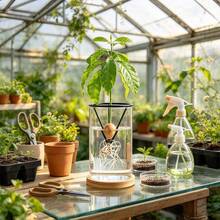 6/3pcs Lightweight Hydroponic Seedling Support Rack, Conical Seed Germination Pot, Avocado Seedling Hydroponic Planting Pot, Indoor/Outdoor Gardening Tool, Suitable For Beginners And Gardening Enthusiasts - Multi-color - View 1