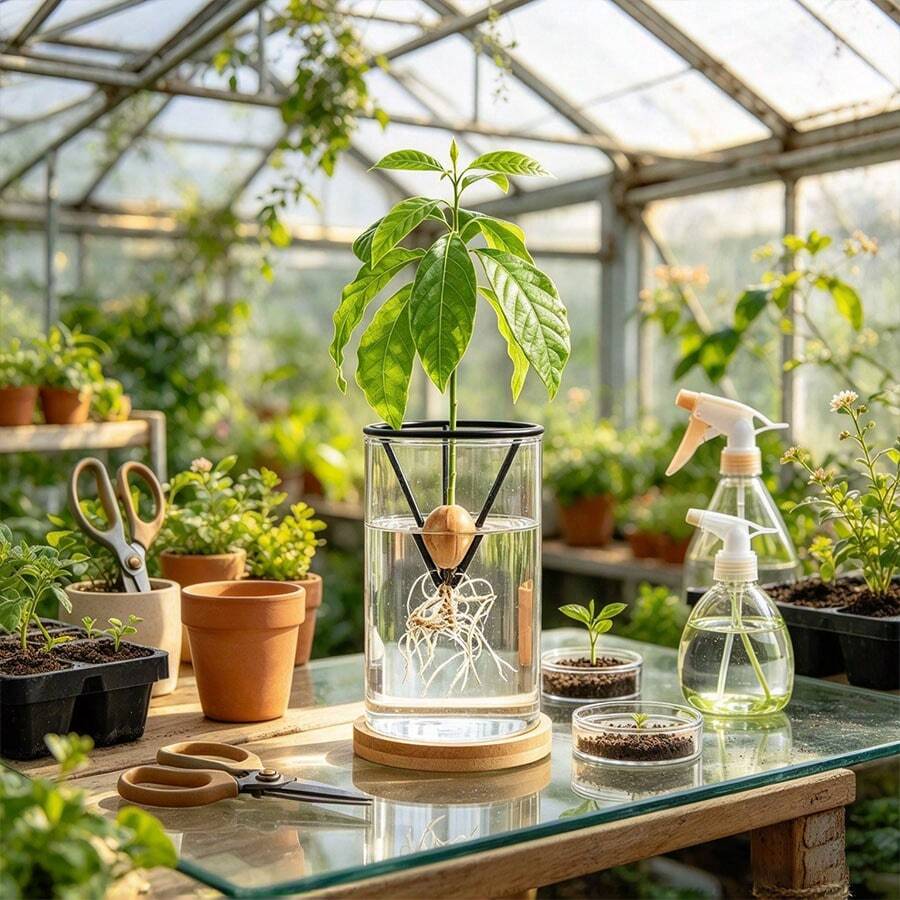 6/3pcs Lightweight Hydroponic Seedling Support Rack, Conical Seed Germination Pot, Avocado Seedling Hydroponic Planting Pot, Indoor/Outdoor Gardening Tool, Suitable For Beginners And Gardening Enthusiasts - Multi-color - View 1