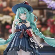 Hasbro 1pc Future Hatsune Miku Black Dress Figure, Beautiful Girl Model, Desktop PC Case Game Ornament - A - View 5