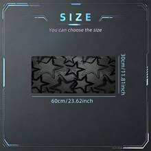 Star Graffiti Mouse Pad Black Grey Texture Desk Mat Extended XL MousePad Office Desk Accessories Multicolor Non-Slip Stitched Edge Computer Mat For Desk 35.4x15.7 Inches Rubber Base Laptop Keyboard Pad For Home Office & Gamers - View 13