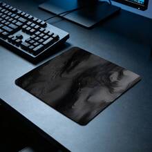 Topographic Mouse Pad Black Contour Texture Desk Mat Extended XL MousePad Office Desk Accessories Multicolor Non-Slip Stitched Edge Computer Mat For Desk 35.4x15.7 Inches Rubber Base Laptop Keyboard Pad For Home Office & Gamers - View 5