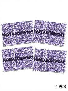 1pc/2pcs/4pcs/5pcs/6pcs Have A Screwday Patch Houston Music Pride Embroidered Iron On - Multicolor - View 12