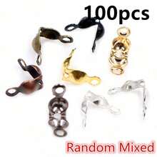 100pcs 4*7mm Connector Clasp Ball Chain Calotte End Crimps Beads Connector Components For DIY Jewelry Making Supplies - 4x7mm - View 13
