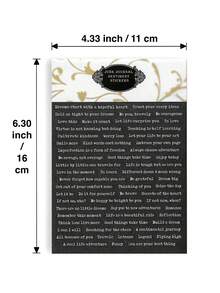 Back To School 528 Pcs Slogan Design Scrapbook Stickers, Journal Decoration Stickers - Black and White - View 4