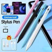 Universal Touchscreen Stylus Pen For Apple Android, Aluminum Alloy Sensitive Handwriting Pen Compatible With IOS/Android/Windows Tablets And Phones, Compatible With IPhone, Tablets, Drawing Capacitive Pen Accessories: Charging Cable + Pen Tip - Multicolor - View 3