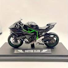 1:18 Scale Steerable Shock-Absorbing Motorcycle Model, Bedroom Decor Vehicle Ornament Collection, Suitable For Birthday Gift, Holiday Gift, Halloween, Back To School, Graduation, Christmas - Black - View 9