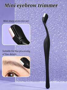 3pcs Eyebrow Trimmer Set, Stainless Steel Blade Precise Eyebrow Shaping, Portable Facial Hair Razor With Protective Cap, Makeup Skincare Tool, Suitable For Beginners - Multicolor - View 15