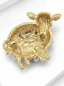 Classic Rhinestone Sheep Brooch, Creative Animal Badge, Jewelry Accessory Decoration - Multicolor - View 5