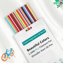 DORMYETIC 2.5mm PCL 3D Pen Refill, Low Temperature 3D Pen Filament, Only Compatible With 3Doodler Start & Start+, Multiple Colors Pre-Cut Segments - View 2