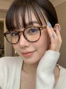 1 Pair Women's Vintage Square Leopard Print Frame Glasses, Small Frame, Fashion Design, Suitable For Daily Wear - Multicolor - View 2