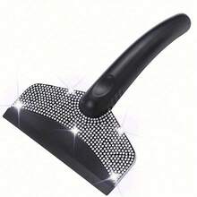 1pc Rhinestone Car Snow Scraper Ice Scraper, Crystal Windshield Snow Removal Tool, Shiny Winter Car Accessory, Car Window Ice And Snow Remover, Cute Snow Cleaning Tool - A - View 13