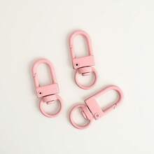 1-500pcs Assorted Random Candy Color Metal Rotating Dog Clips/Lobster Clasps Y2K Cute Style DIY Keychain Bag Pendant Jewelry Hardware Accessories - one-size - View 7