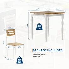 Comedor Compacto Moderno para Espacios Chicos - Blanco - Ver 7