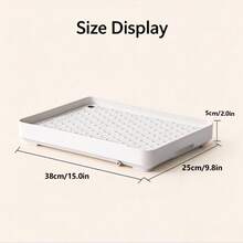 Corner Grated Small Pet Litter Box (Hollow Grate Separates Urine), Detachable And Easy To Clean Pet Toilet, Suitable For Rabbits, Guinea Pigs, And Other Small To Medium Pets, All-Season Use - White - View 2