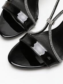 Women's High Heel Mary Jane Pumps, Fashion Casual Slip-On Backless Sandals - Black - View 4