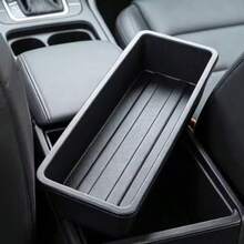 1pc Car Seat Under Storage Box, Fits Most Car Models, Front And Rear Seat Space Organizer, Hidden Tray, Efficient Car Parts Storage, Car Storage Box - Solid Black - View 11