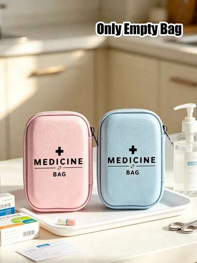 Bolsas portátiles para medicamentos con estampado de "Medicamentos", cajas de medicamentos, regalos para el Día del Maestro, regalos de cumpleaños, temporada de regreso a la escuela