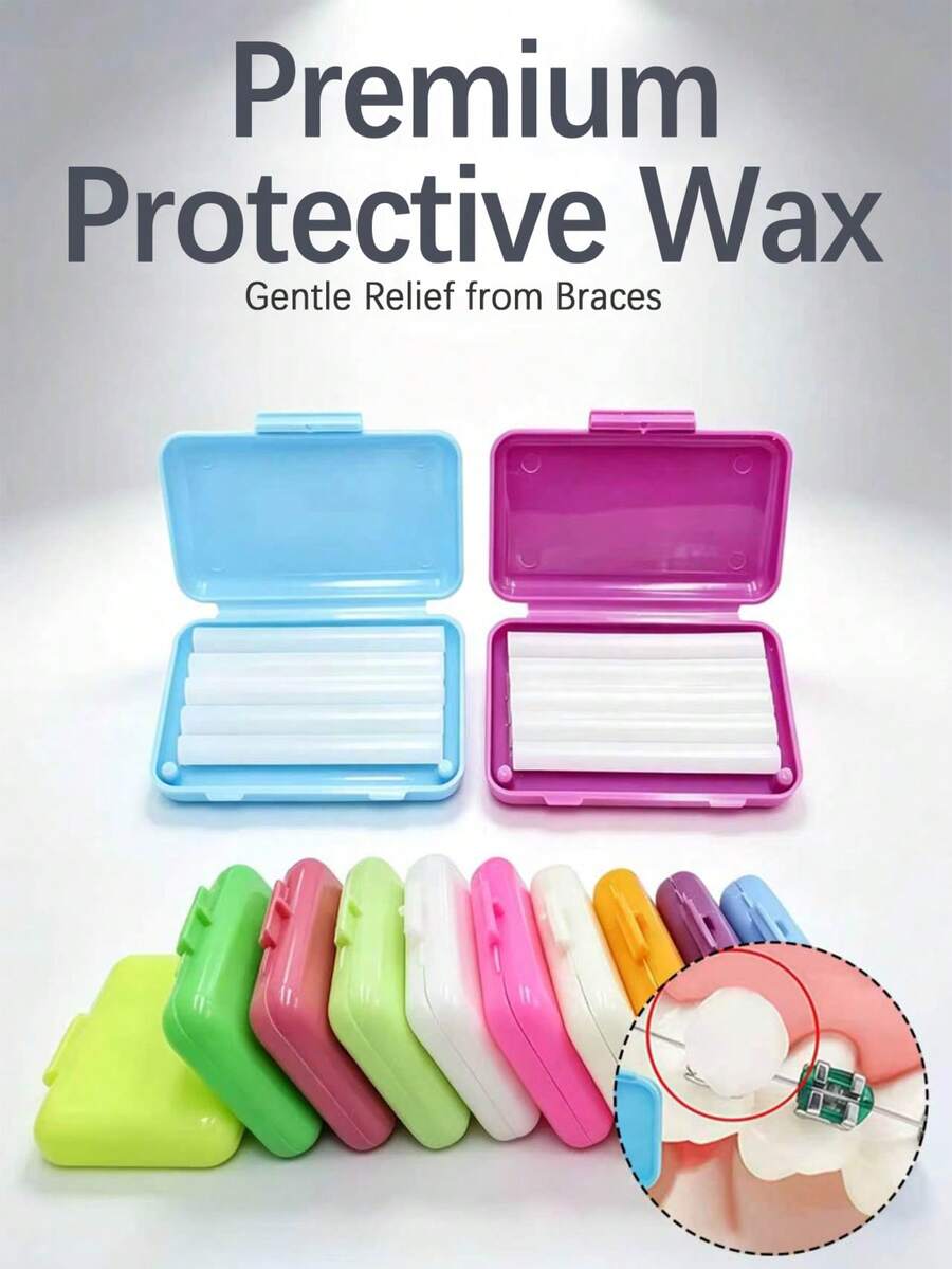 1pc Anti-Wear Corner Wax, Fruity Scented Care Crystal Wax, Made Of Premium Materials, Simple And Portable Design - Multicolor - View 1