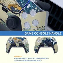 1 Set Printed Pattern Skin Sticker For Slim Game Console, Waterproof Scratch-Resistant Controller Personalized Decorative Protective Film - View 4