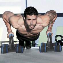 Multi-Piece Small Home Fitness Equipment Set, Jump Rope, Grip Strengthener, Push-Up Support, Muscle Training - Multicolor - View 4