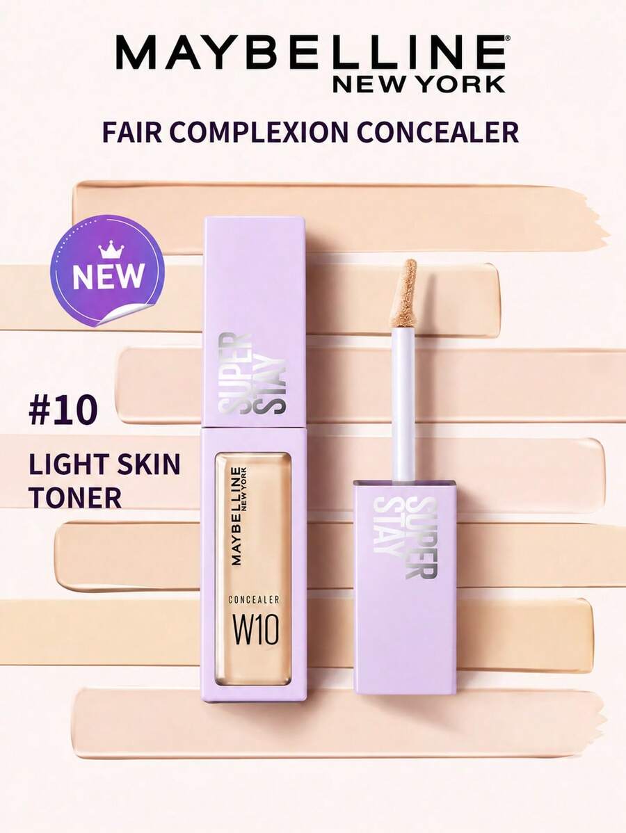 Maybelline S SUPERSTAY CONCEALER W10 CN, 10ML - #10 Warna kulit cerah - View 1