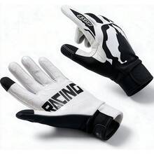 ROXF Unisex Off-Road Motorcycle Gloves, Full Finger Anti-Slip Shock-Absorbing Riding Gloves, Durable Protection, Suitable For Mountain Biking And Off-Road Motorcycles - Black and White - View 5