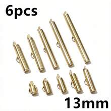 6pcs Stainless Steel Crimp End Caps Slider Clasps Buckles Tubes Connector Findings For Beading Ball Chains DIY Jewelry Making - Bead Chain Buckles - View 26