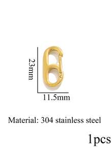 1 Pc Stainless Steel Digital Clasp, Spring Clasp For Necklaces And Bracelets-DIY Jewelry Making Supplies - Connector - View 19