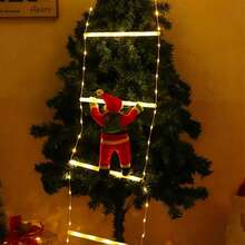 LED Christmas Lights Christmas Decoration Trapezoid Light Strip With Santa Claus, Christmas Tree Decorative Lights Indoor Outdoor Window Garden Home Wall Christmas Tree Decorative Lights - USB Power - View 2