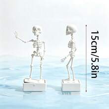 Dancing Skeleton Aquarium Ornament, 3D Printed Fish Tank Decor With Bubble Effect, Halloween Themed Aquarium Accessory, Random Color - D - View 7