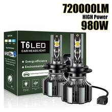 A Pair LED H1 H4 H7 120W 20000LM LED Headlight Kit 9005 HB3 9006 HB4 Driving High/Low Light Lamp Globes Turbo Fog Lamp - A Pair - View 1