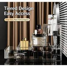 1pc 3‑Tier Drawer‑Style Desktop Storage Box,Multifunctional Vanity Organizer&Vanity Decor,Desk Organizer,Drawer Organizer For Organizers Storage,For Earrings,Lipsticks&Small Trinkets,Ideal For Bedroom Dresser,Dorm,Home Desk And Office Study Organizer - Multicolor - View 2