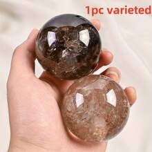 Stunning Natural Rainbow Smoky Citrine Quartz Crystal Sphere 1pc - Graduation Gift, Holiday Gift - Crystal Decor - Ornaments - Brown - View 16