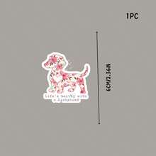 Life Is Better With A Dachshund Floral Dog Art Sticker - Vinyl Stickers That Can Be Applied To Car Bumpers, Windows, Laptops, Phone Cases, Helmets, And Refrigerators - one-size - View 11