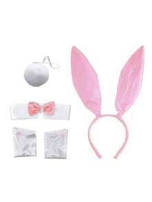 1pc Women's Rabbit Ear Headband Accessory, Cute & Sexy Rabbit Girl Headpiece For Nightclub, Halloween, Brazilian Carnival, Outfit Accessory, Gift - Multicolor - View 10