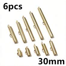 6pcs Stainless Steel Crimp End Caps Slider Clasps Buckles Tubes Connector Findings For Beading Ball Chains DIY Jewelry Making - Bead Chain Buckles - View 10