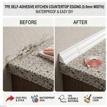 1pc 100cm/300cm/500cm/600cm Self-Adhesive Flexible Corner Guard Decorative Strip, Self-Adhesive Triangle Decorative PVC Sealing Strip, Peel And Stick 3D Wall Decoration Line, Suitable For Baseboard, Wall Corner, Ceiling DIY Home Decor Strip - A - View 10