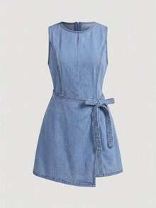 Tween Boys Denim Overalls & Jumpsuits - Light Wash - View 2