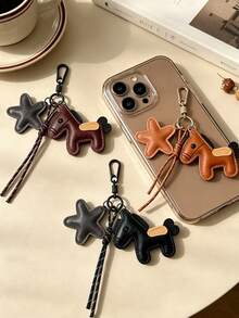 Cute Horse & Star Pendant Keyring, Minimalist Bag Charm Accessory, For Handbag Backpack Daily Travel,Gift For Girls Friends,Halloween, Birthdays Gift - Multicolor - View 8