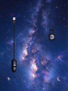 1pc Galaxy Projector Light, 10 Planet Pattern Projection 360° Rotatable Decorative Lamp, Cute Atmosphere Creator, Portable USB Powered LED Planet Projector, Suitable For Bedroom Ceiling, Photo Background, Valentine's Day, Proposal, Wedding, Camping, Gaming, Photography Lighting, Disco, Space, Birthday, Holiday Atmosphere, Wedding Anniversary, Stars In The Night Sky, Projector, Moonlight, Flame, Christmas - USB Planet Projector Lamp - View 13