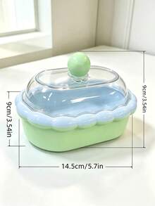 Double Layer Soap Box With Lid, Creative Cute Portable Dust-Proof Lightweight Space-Saving Draining Soap Storage Rack, Bathroom Accessories, Travel Essentials, Desktop Living Room Home Decor, School Dorm Supplies - Soap Box - View 14
