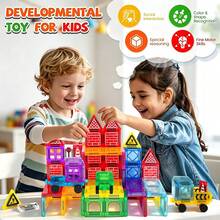 Mini Stained Window Wheel Accessory Set, Transparent Mini Wheels, Compatible With Magnetic Building Blocks, DIY Car Model Assembly Parts, Christmas & Birthday Educational Gift For Kids - Multicolor - View 8