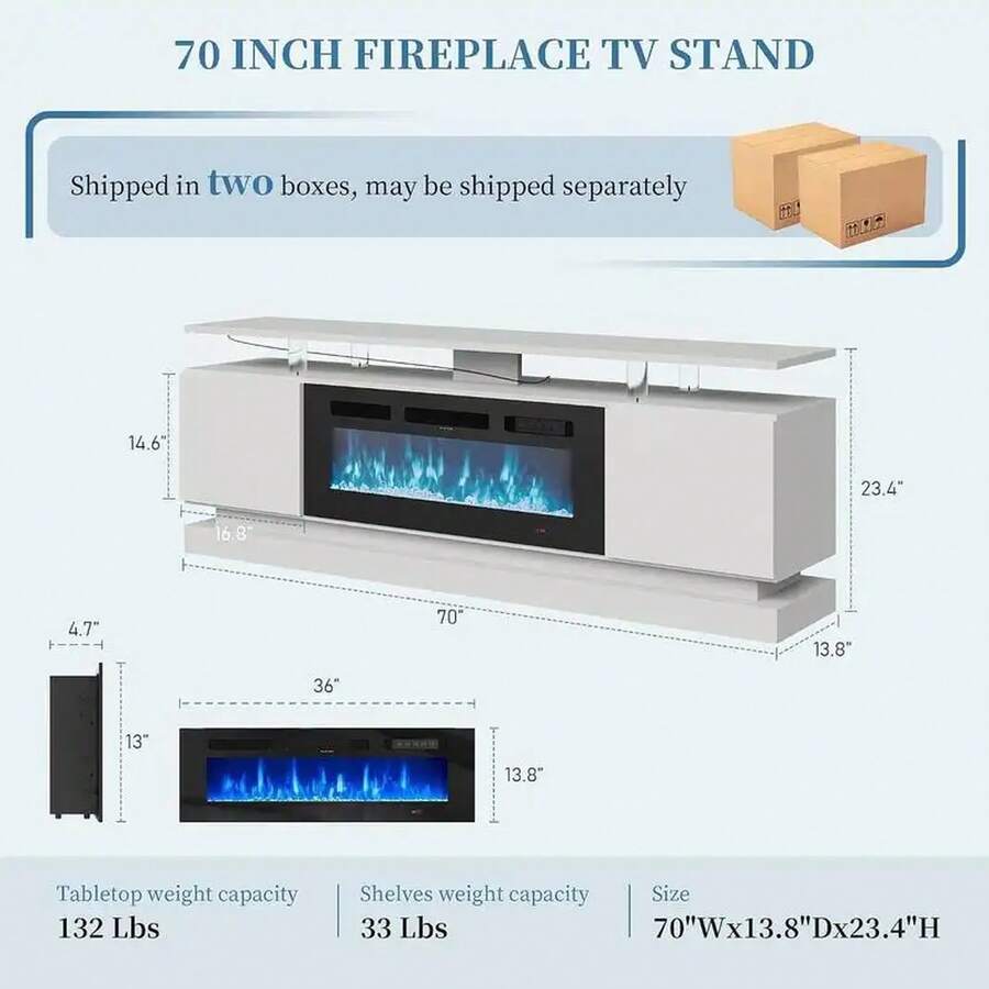 Television Stands & Entertainment Centers - Black - View 1