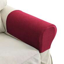 2/4pcs Elastic Twill Corn Velvet Sofa Armrest Covers, Soft And Stretchy Protection For Chair, Sofa, Armchair, Recliner Armrest Covers - Multi-color - View 11