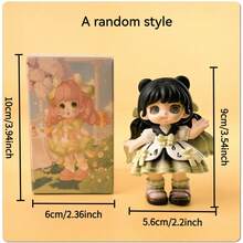 Cute Blind Box Figures, Kawaii Anime Girl Figurines, Random Style Collectible Dolls, Desktop Ornament Decoration, Gift For Girls, - Multicolor - View 8