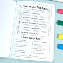 Children's English Creative Writing Workbook, 100 Fun Writing Prompts, Covering Imagination, Description And Storytelling, Suitable For English Writing Beginners And Classroom Practice, Back To School Learning Supplies, Student Holiday Gift - Multicolor - View 5