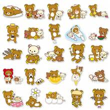 Hasbro 50pcs Rilakkuma Relaxed Bear Cartoon Animal Cute Waterproof Decorative Stickers For Tumblers - Multicolor - View 3