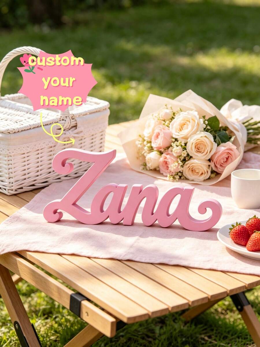 1 bảng tên tùy chỉnh, trang trí chữ viết tay tự đứng cá nhân hóa, bảng để bàn chữ tùy chỉnh, nhiều màu sắc và lớp hoàn thiện, trang trí bàn làm việc, trưng bày kệ, trang trí phòng ngủ, phòng trẻ em, văn phòng, quà tặng đám cưới, sinh nhật và tân gia - Nhiều màu - Xem 1