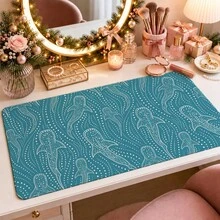 1pc Whale Shark Line Art Desk Mat, Minimalist Ocean Marine Creature Print Large Table Mat, Non Slip Desktop Protector For Home Office Decor - View 24